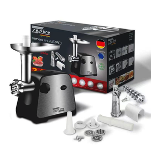 Електрична м'ясорубка із соковижималкою + насадка для приготування ковбас та кебе Zepline ZP-002