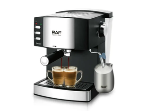 Кавоварка на 2 чашки напівавтоматична 850Вт 1,6л 220В RAF R113 з капучінатором