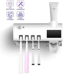 Ультрафіолетовий стерилізатор зубних щіток із дозатором зубної пасти